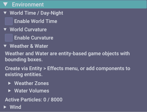 Environment Panel