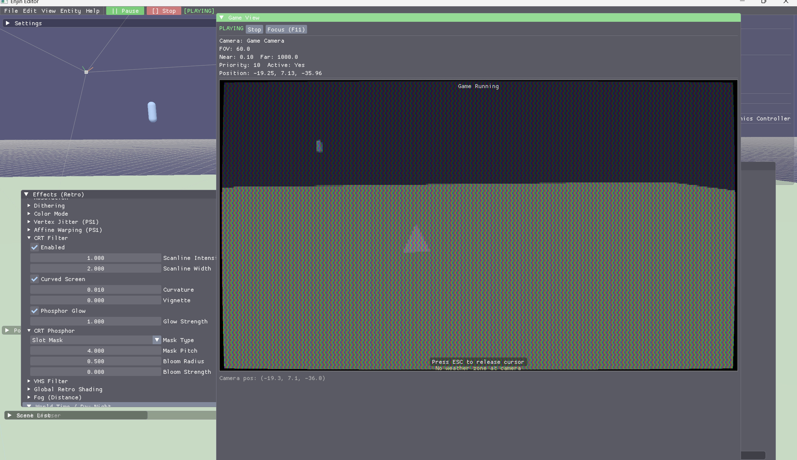 TEGE Engine - 3D scene with PBR materials and lighting
