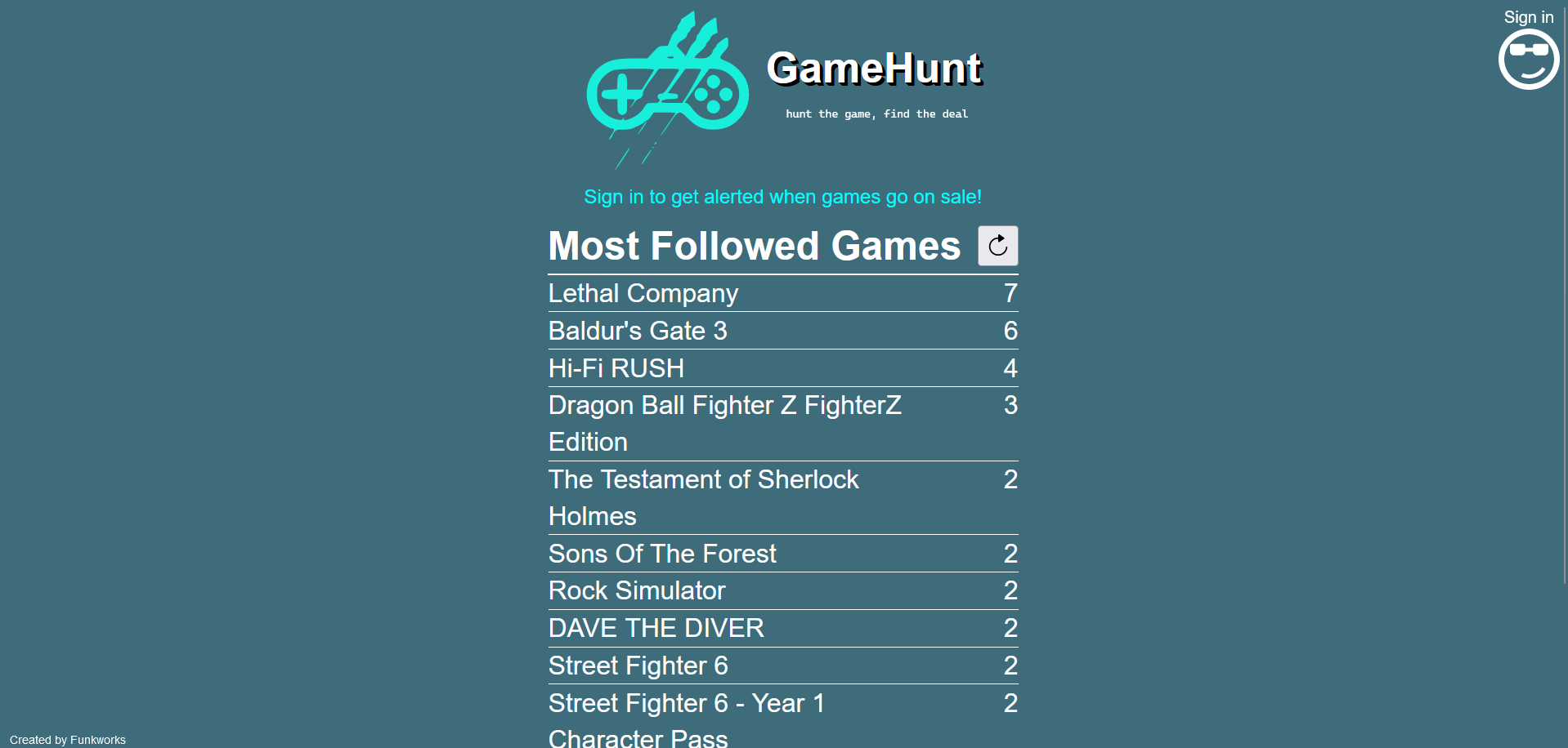 Gamehunt site image